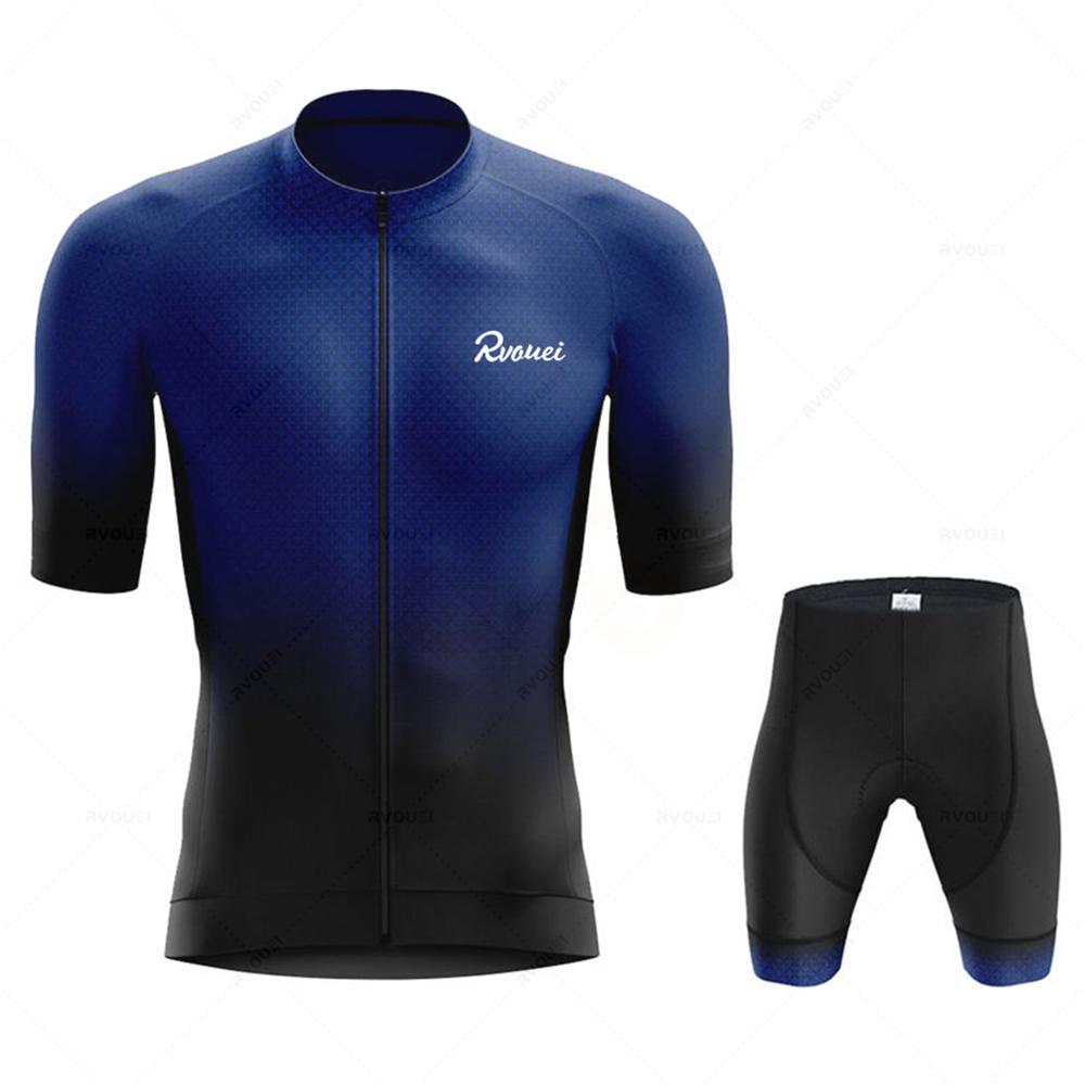 Велосипедная майка Pro Team Rvouei Мужской Комплект Bicicleta Спортивная одежда для гонок на велосипеде Дышащая одежда для горного велосипеда Спортивная одежда