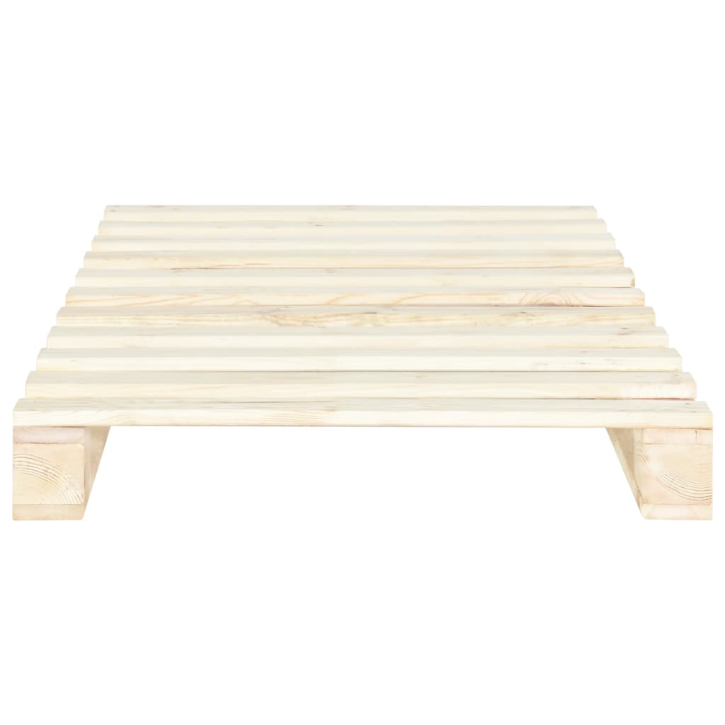 Solid Wood Pallet Bed Frame Pine 90*200 cm