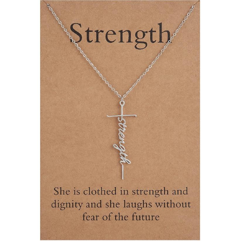 Lcherry Faith Cross Pendant Necklace for Women Religious Christian Jewelry Birthday Christmas Gifts for Women