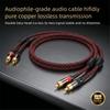 Hi-Fi RCA Кабель Высокое Качество 4N OFC HIFI 2RCA-2RCA Штекер-Штекер Аудио Кабель Основное Ядро Независимое Экранирование Одна ПараХороший продукт