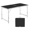 DesertFox Camping Table Outdoor Table Folding 120cm 3 Levels Adjustable Height For Picnic Leisure Camping Folding Compact Storage Easy Assembly 006