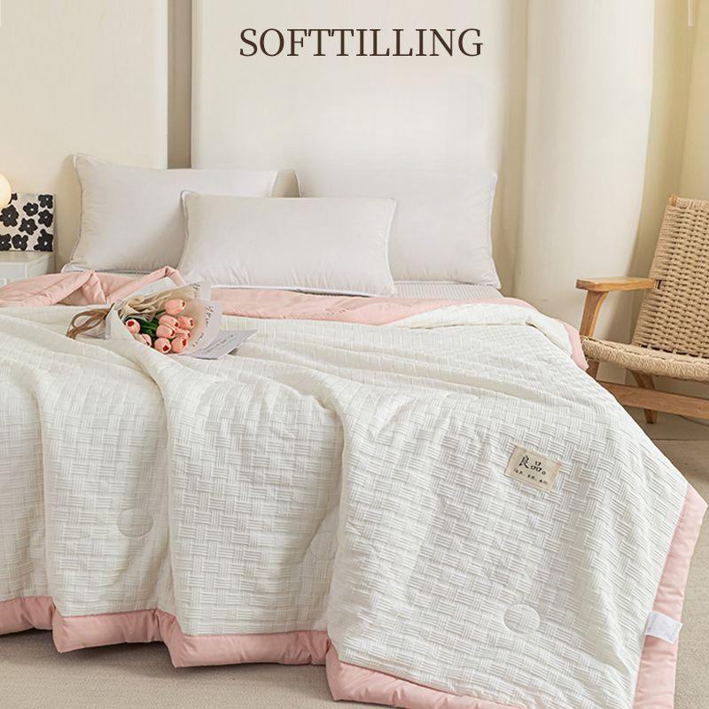 2025 Хлопок С Принтом Квилтинг Летние Одеяла Квин Машинная Стирка Мягкий Наполнитель Односпальное Двуспальное Одеяло Квилт для Детей Взрослых 200x230см Отель Путешествие