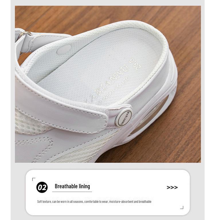 Women's Size 49 Soft Sole Breathable Non-Slip Flat Medical Nurse Shoes - Comfortable, Deodorizing, and Cross-Border Usage