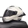 DOT ECE Certified Full Face Motorcycle Helmet Men Women ABS Shell Flip-Up Visor All-Season Use