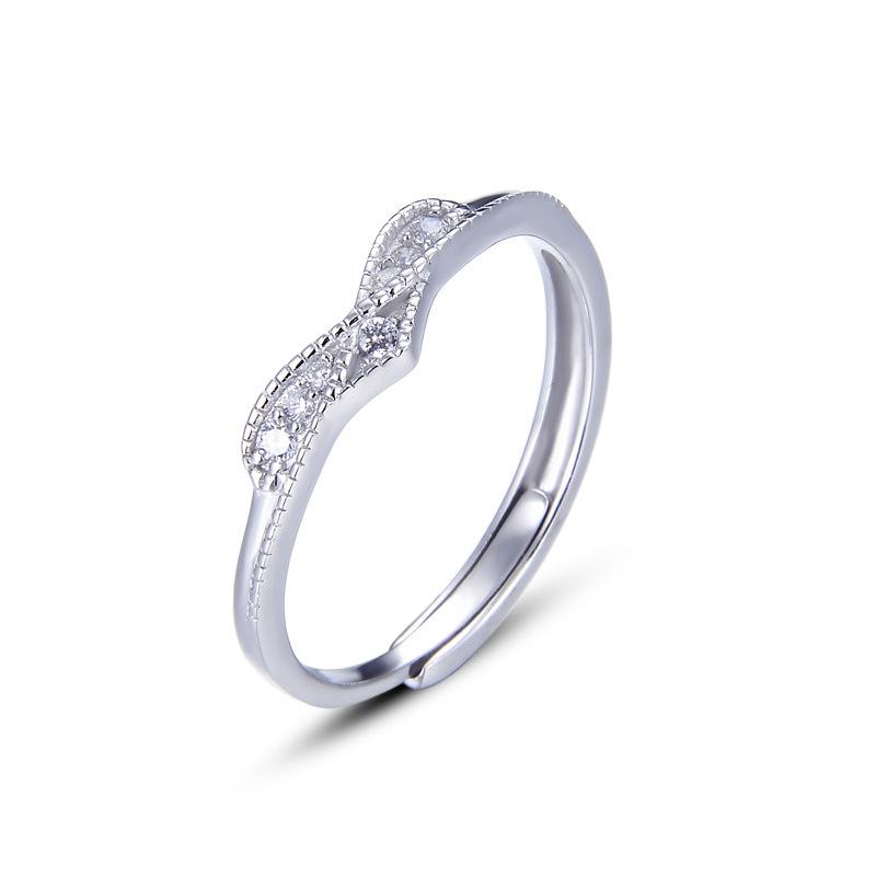 Lindon Classic 925 Sterling Silver Zircon Ring Ladies Jewelry Wedding Promise Party Gift