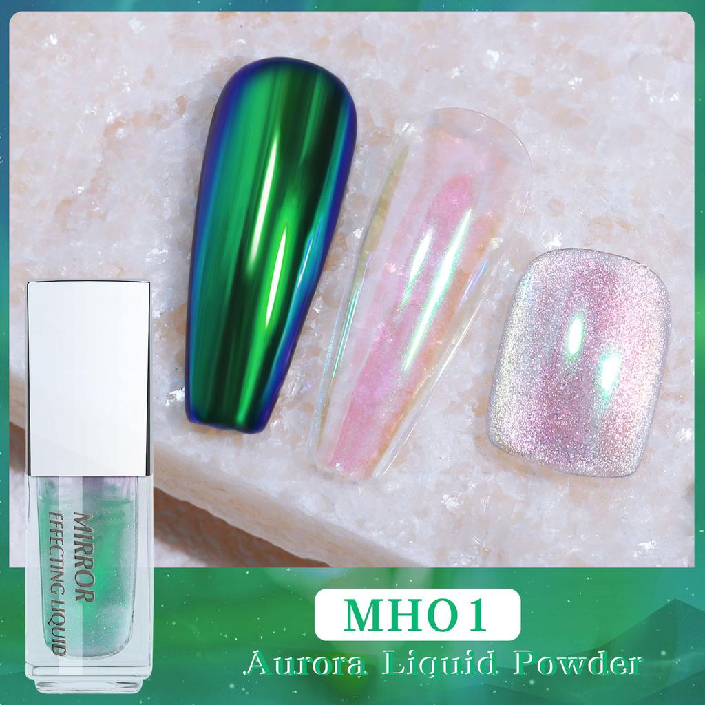 Жидкость для нейл-арта Magic Mirror Powder Moonlight Powder Non-Flying Powder Liquid Mirror Flour Fairy Powder Жидкость для нейл-арта Magic