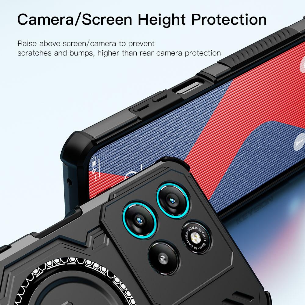 KEYSION Термозащитный чехол для Motorola G86 5G G57 G67 Power Магнитное охлаждение Ударопрочный чехол для телефона для MOTO G100 G15 G75 5G
