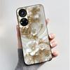 Чехлы для ZTE Blade V40S Эстетичный Роскошный Цветочный Мягкий Черный Силиконовый Чехол для Телефона для ZTE Axon 40 SE Обложка Coque ZTE V70 Pro Funda