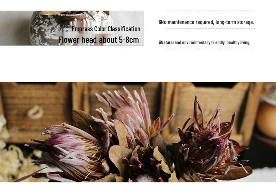 Deluxe Emperor Preserved Real & Dried Flowers Decor Arrangement