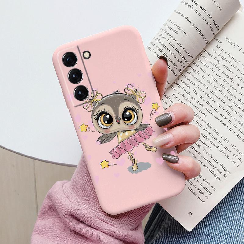 Case For Samsung Galaxy S22 S 22 Plus Ultra Phone Cover Cute Cartoon Candy Painted Soft TPU Coque For Samsung S24 S25 Plus Funda