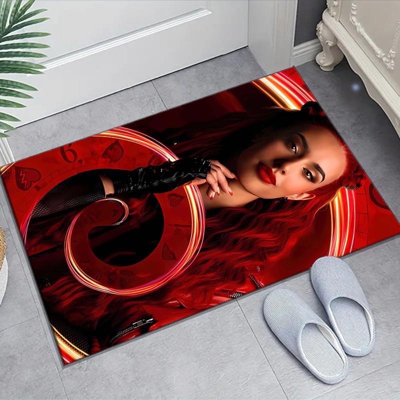 1pc Descendants The Rise of Red1 Design Area Rug - Non-Slip, Soft & Cozy Floor Mat for Living Room, Bedroom, Office - Indoor/Outdoor Decorative Carpet