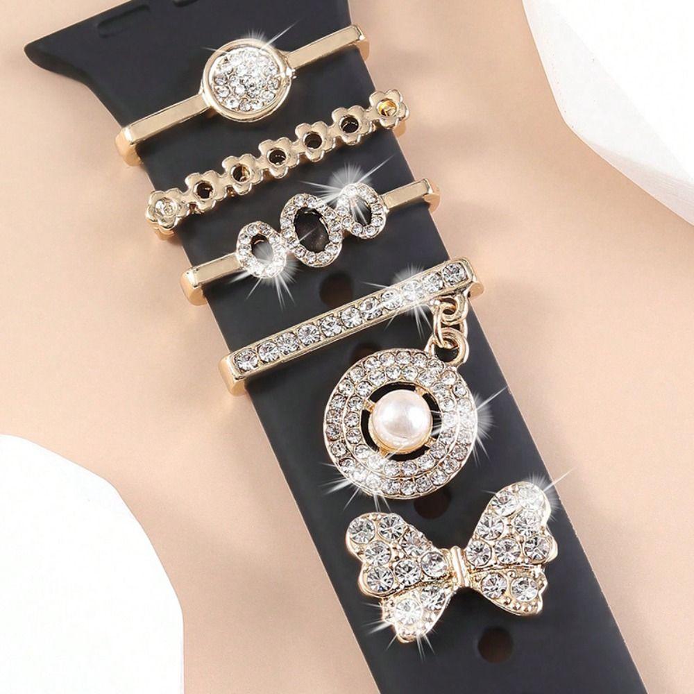 Metal Decorative Ring Brooch Wristbelt Charms Creative Watch Band Ornament Strap Accessories