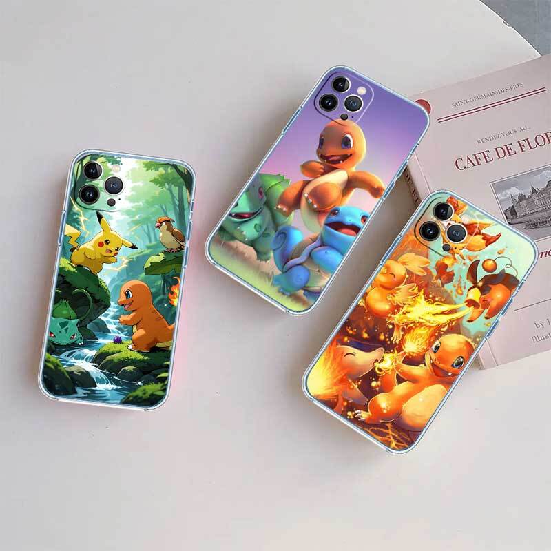 Pokemon Phone Case for Motorola G14 G15 G24 G30 G31 G32 G34 G41 G42 G51 G52 G50 G60S G60 G62 G72 G71 G73 G84 G85 G200 E32