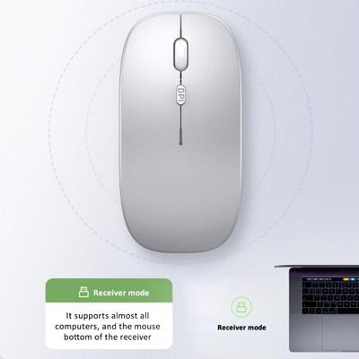 Легкая беспроводная мышь G Silent Tablet Notebook Офисная игровая мышь Перезаряжаемая мышь Модели с аккумулятором 2,4 г