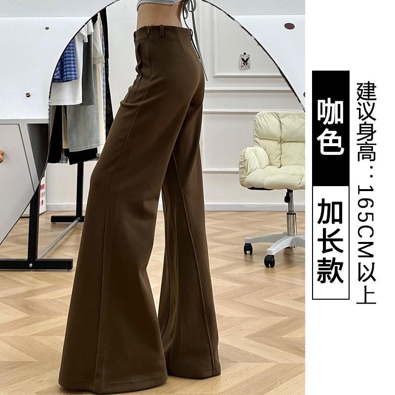 Womens Gray Wide-Leg Cropped Jogger Pants 2026 High Waist Loose Fit Comfortable Cotton Blend