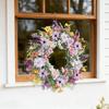 Искусственный Венок для Украшения Входной Двери Подарок Многоразовое Подвесное Украшение Весна для Дома