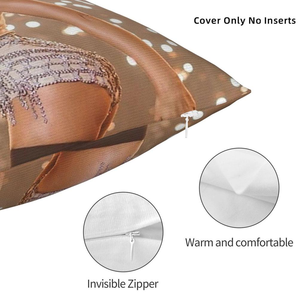 Helene Fischer Unforgettable Moments Square Pillowcase Polyester Linen Velvet Printed Zip Throw Pillow Case Sofa Cushion Case