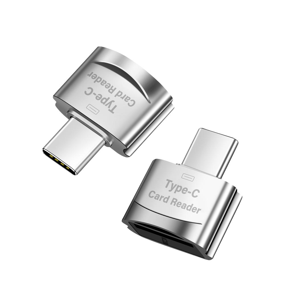 Custom Logo Mini OTG Type C Card Reader for Macbook & Mobile Phone USB 3.0 Installation Supports SD Card