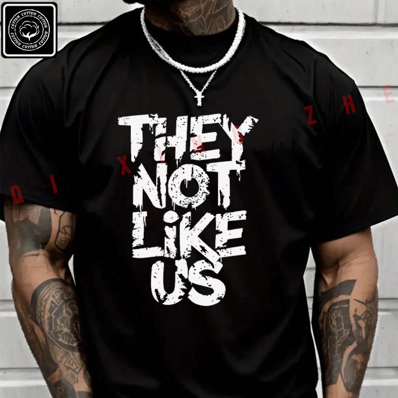 2026 Men T Shirt Best They Not Like Us Print Moto T-Shirt Men‘s Summer Short Sleeve Tops Tee