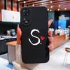 Чехол для Oppo A58 A57 A56 A55 A54 A53 A52 Чехол для телефона Популярный парный узор с буквами Высококачественный противоударный силиконовый защитный корпус для Oppo Shell