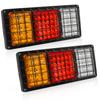Biqing Truck Tail 24V IP65 LED Trailer Tail Compatible with 2-Piece Lights, Waterproof, High-Brightness Lights, 24V/12V