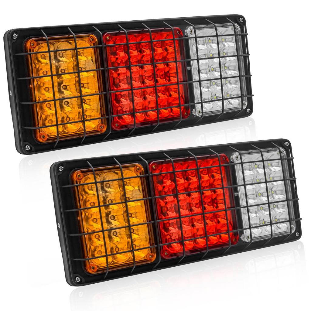 Biqing Truck Tail 24V IP65 LED Trailer Tail Compatible with 2-Piece Lights, Waterproof, High-Brightness Lights, 24V/12V