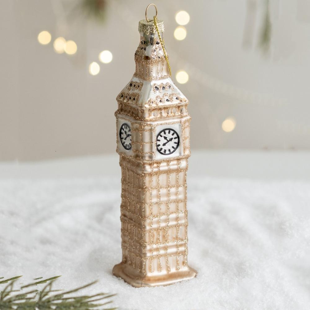 Санта Клаус Рождественские Стеклянные Украшения Рождественская Тема Рождественская Подвеска Фестивальный Подарок