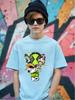 Ben 10 Diamondhead Heatblast Four Arms Short Sleeve Top Kids Summer Cute Cartoon Crewneck Boys Girls Ages 3-14