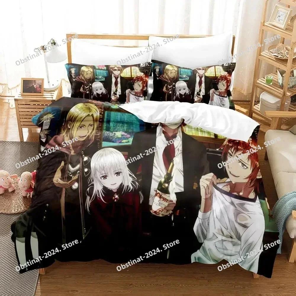 Аниме K project Микото Суо Нет крови! Без косточки! Никакого пепла! Комплект постельного белья Односпальный Полуторный Двуспальный Кинг-сайз Комплект для кровати Взрослый Детский Спальня