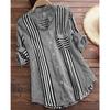 Striped Pure Cotton Shirt Women's Commuting Top In Stock T-Shirts Women’s