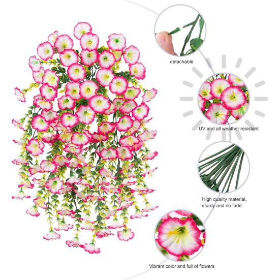 Имитация ипомеи, изысканное мастерство, искусственные цветы, яркий цвет, простота в уходе, праздничный декор для вечеринки