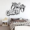 Game Controller Wall Decals Sticker for Boys Room Kids Playroom Bedroom Decor