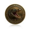 Монета-вызов «Крокодил» Сверхпрочный сплав Резная монета-сувенир «Крокодил»