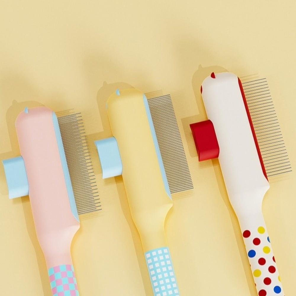 Efficient Cat Hair Remover Comb Bear Shape Cat Grooming Brush Self Cleaning Comb Remove Lice