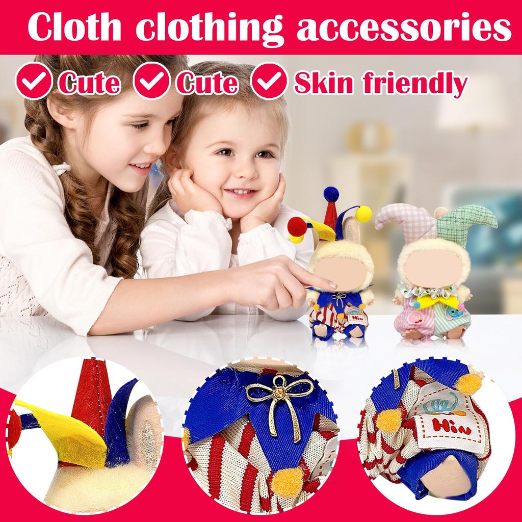 Милые плюшевые кукольные аксессуары для одежды Плюшевая кукла Подходящие подарки Мультяшная детская кукла Кукольная одежда