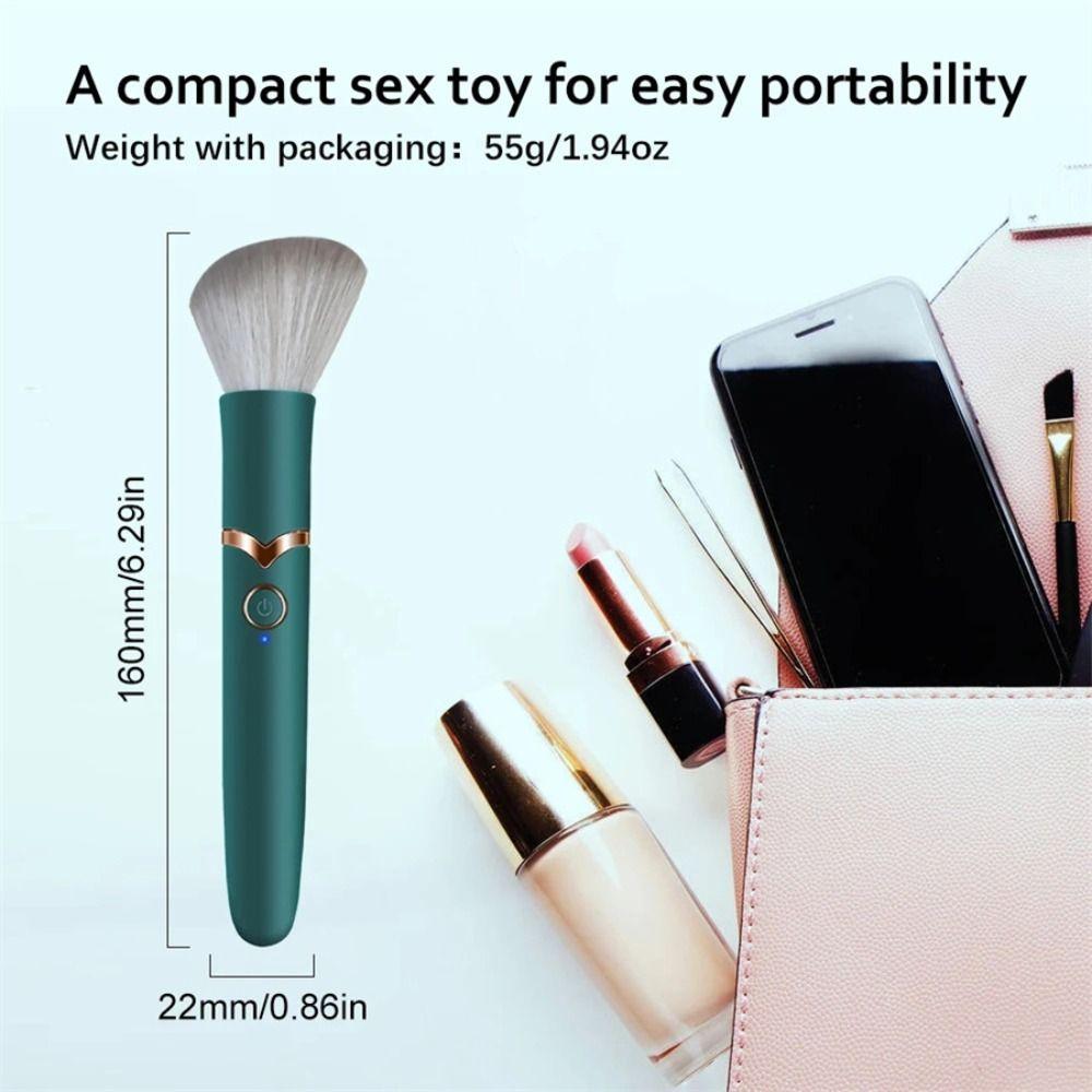 Multifunctional Vibration Makeup Brush 10 Speeds Erotic Sex Toys  Female Orgasm Clitoral