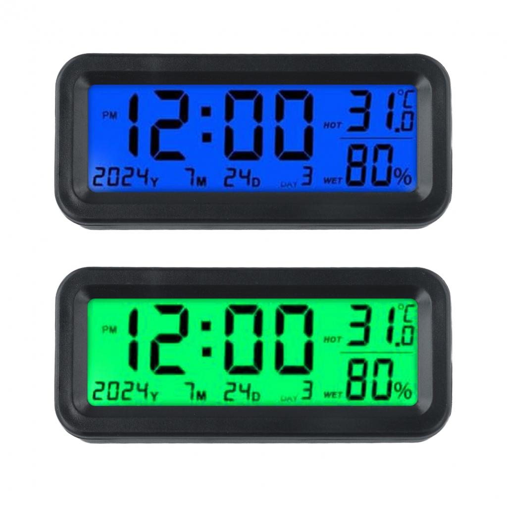 Multi Function Solar Digital Clock for Car Dashboard Displaying