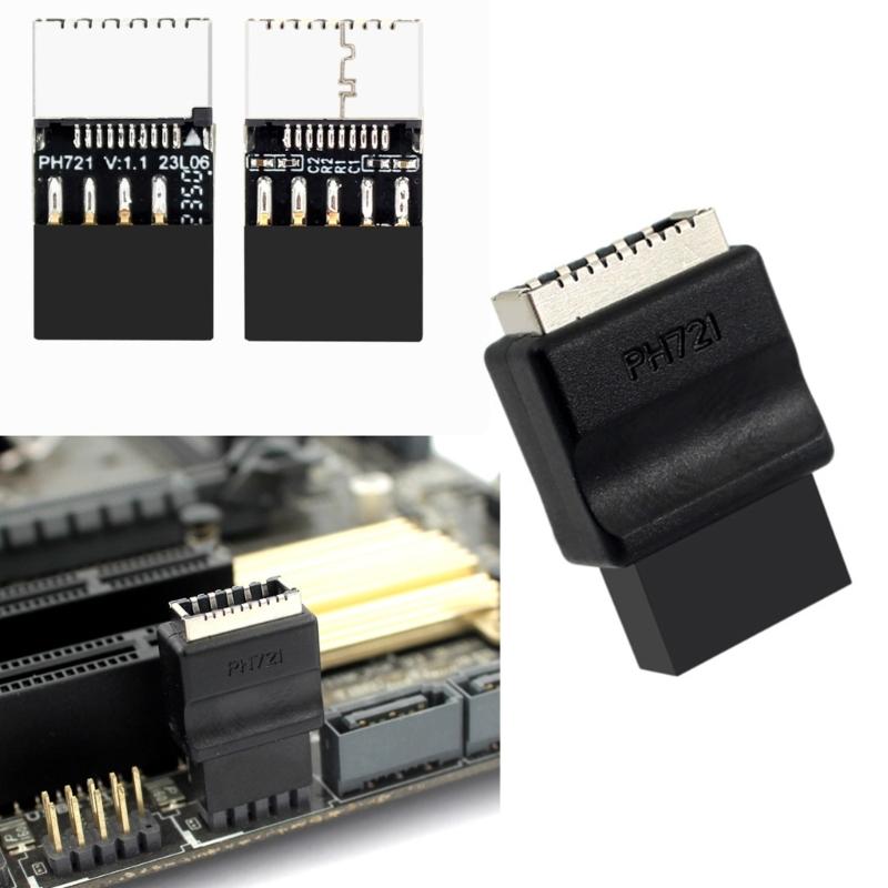 USB 2.0 9-контактный на Type Header Адаптер Разъемы передней панели Материнская плата USB 9-контактный на Type для настольной материнской платы