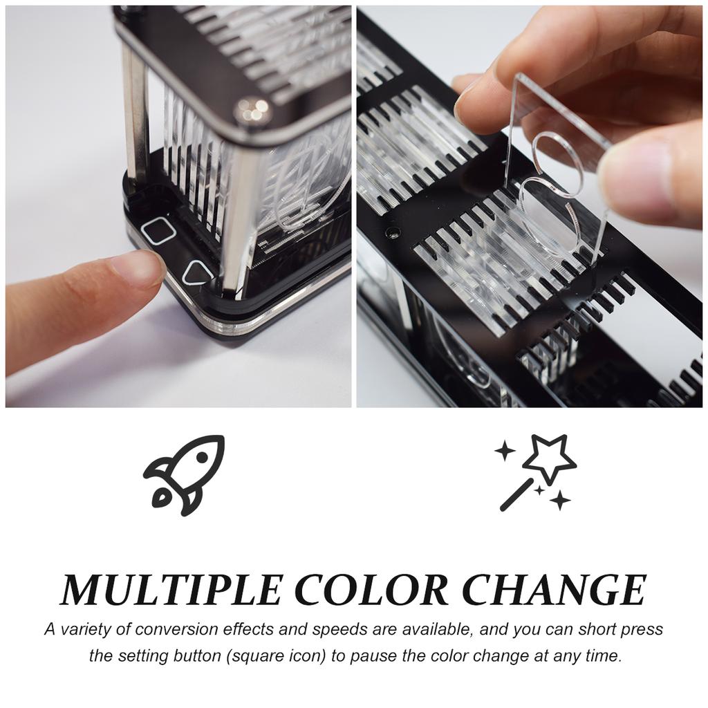 DS3231 Комплект цифровых светодиодных будильников с большим шрифтом, 6-значным дисплеем, электронные часы, большой объем музыкального спектра