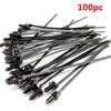 100PCS Fit for All Cars Mount  Tie Clip Releasable Nylon Tie Wrap Cable Fastening Clips Self-locking Plastic Zip Tie Fasten