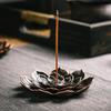 Курильница, Держатель для благовоний в палочках, Металлический держатель для палочек благовоний в форме лотоса и съемный пепельница