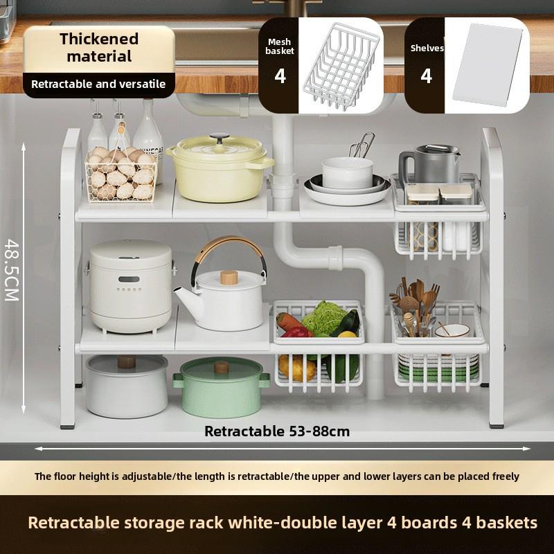 Новая полка для раковины, столешница, многоуровневый шкаф, регулируемая высота, многоцелевое хранение, кухонное хранение, оптовая продажа