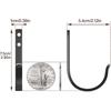 niffgaff 10-Pack Wall Outdoor Hooks for Hanging Coat - 30LB Screw in Metal Hanger Wall Mount, for Closet, Door, Bathrooms, Outside, for Towel,