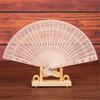 Персонализированный портативный деревянный веер, свадебные сувениры, подарки для гостей, веер из сандалового дерева, украшение для вечеринки, 20 см, складной деревянный веер