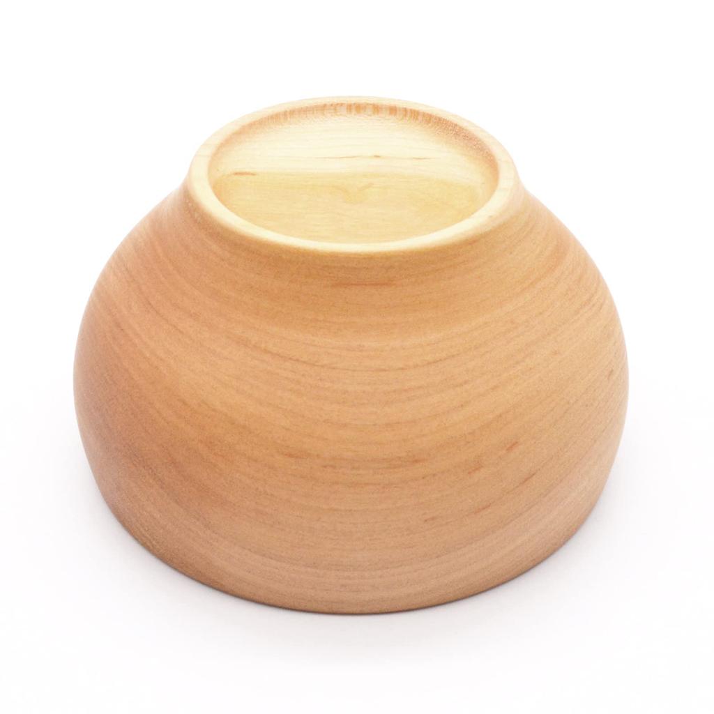 Yamanaka Lacquerware Kashoan Wooden Bowl, Soup Bowl, Large, Approx. 12cm, Cherry Blossom Design, Natural, SO-0564