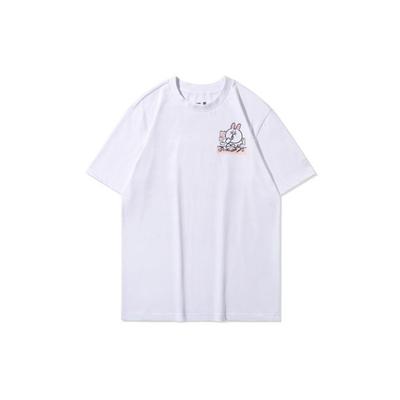 Li-Ning Футболка с коротким рукавом X Line Friends Joint Collection с узором унисекс, топы белые AHSQ870-2