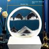 Creative 3D Quicksand Painting Round Glass Craft Hourglass - Unique Desktop Ornament Gift