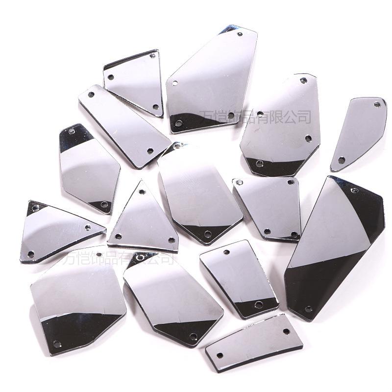 Акриловая ручная шовная дрель, зеркало специальной формы с плоским дном, сделай сам, украшение одежды, ювелирные изделия, зеркальные аксессуары, шовная дрель