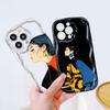 Cute Cartoon Pattern Cream Texture Casing Wavy Edge Soft Silicone Cover Phone Case for Samsung