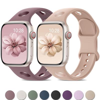 Спортивный силиконовый ремешок для Apple Watch Band ultra 3 2 49мм 40мм 44мм 46мм 45мм 41мм Correa Браслет iWatch series 6 7 8 9 se 10 11